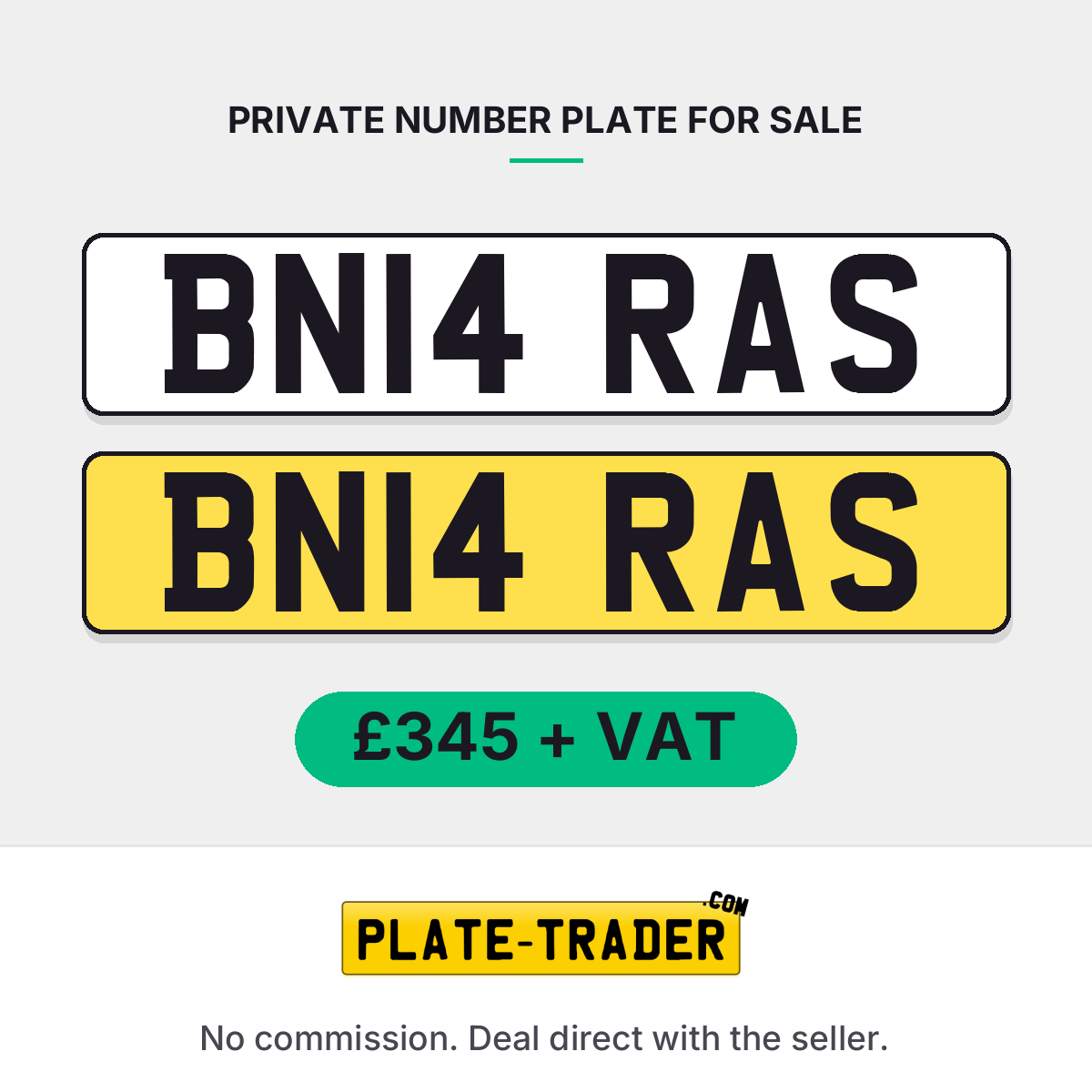 BN14 RAS number plate for sale | Plate-Trader.com